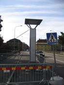 Prototyp på belysning till Tegelbruksbron i full skala